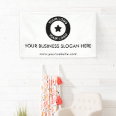 Aangepaste zakelijke Logo Slogan Website - Promoti Spandoek (Insitu)