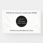 Aangepaste zakelijke Logo-slogan website - Promoti Spandoek (Horizontaal)