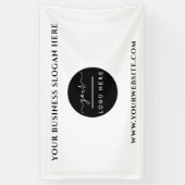Aangepaste zakelijke Logo-slogan website - Promoti Spandoek (Verticaal)
