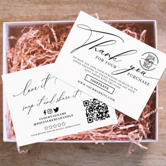 Aangepaste zakelijke Logo Sociale media Hartelijk Informatiekaartje