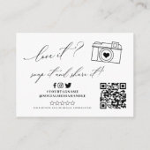 Aangepaste zakelijke Logo Sociale media Hartelijk Informatiekaartje (Achterkant)