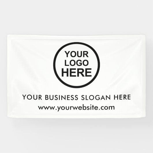 Aangepaste zakelijke Logo Spandoek (Horizontaal)