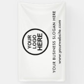 Aangepaste zakelijke Logo Spandoek (Verticaal)