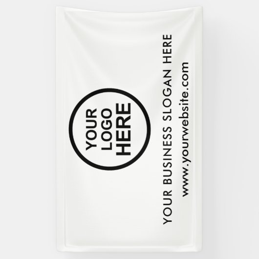 Aangepaste zakelijke Logo Spandoek (Verticaal)