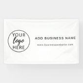 Aangepaste zakelijke Logo Spandoek (Horizontaal)