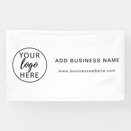 Aangepaste zakelijke Logo Spandoek (Horizontaal)