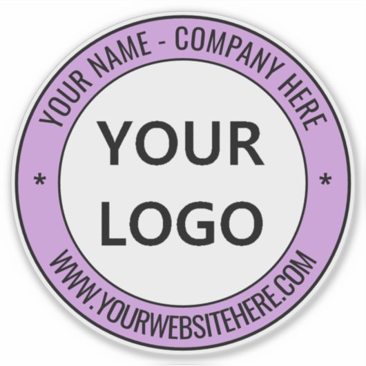 Aangepaste zakelijke Logo - Speciale acties Sticker (Voorkant)