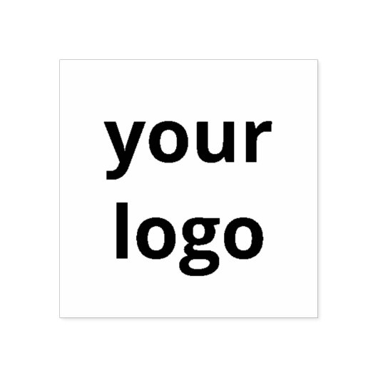 Aangepaste Zakelijke Logo Stempel Vierkant Volledi (Afrduk)
