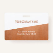 Aangepaste zakelijke Logo-streepjescode Fotomedewe Badge (Achterkant)