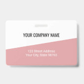 Aangepaste zakelijke Logo streepjescode Fotowerkne Badge (Back)