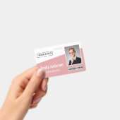 Aangepaste zakelijke Logo streepjescode Fotowerkne Badge (Handheld)