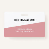 Aangepaste zakelijke Logo streepjescode Fotowerkne Badge (Achterkant)