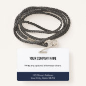 Aangepaste zakelijke Logo streepjescode Werknemer  Badge (Achterkant met draagriem)