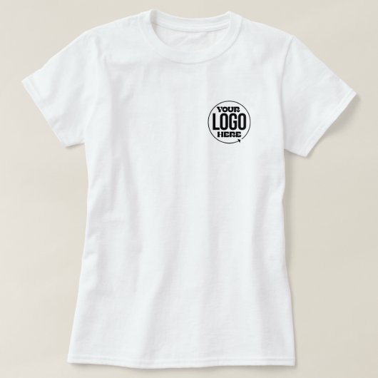 Aangepaste zakelijke Logo T-shirt (Design voorkant)