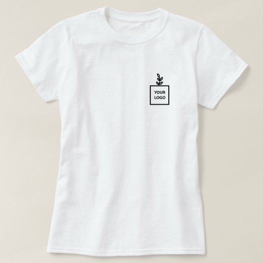 Aangepaste zakelijke Logo T-Shirt (Design voorkant)