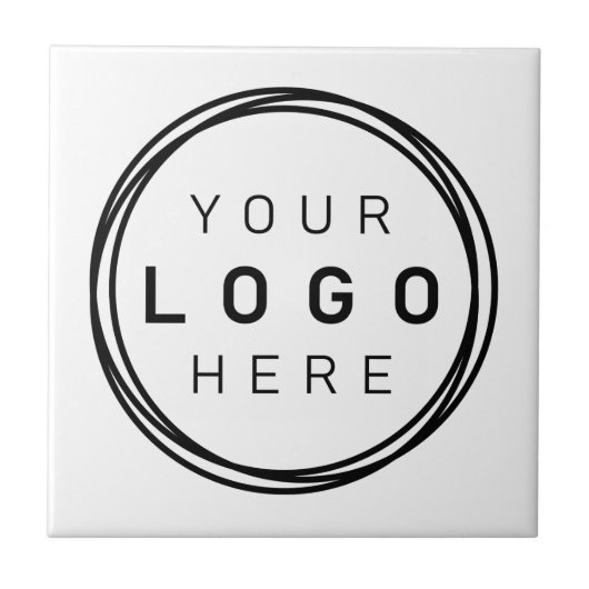 Aangepaste zakelijke Logo Tegeltje (Voorkant)