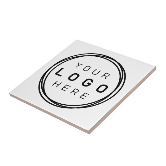 Aangepaste zakelijke Logo Tegeltje (Zijkant)