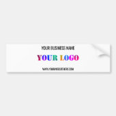 Aangepaste zakelijke Logo Tekst Bedrijf Bumperstic Bumpersticker (Voorkant)