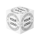 Aangepaste zakelijke Logo Tekst Bedrijf Promotione Kubus (Achter hoekig)