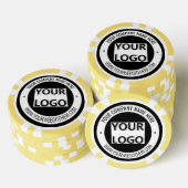 Aangepaste Zakelijke Logo, Tekst en Kleuren Poker Poker Chips (Opstapeling)