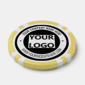 Aangepaste Zakelijke Logo, Tekst en Kleuren Poker Poker Chips (Enkel)