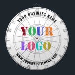 Aangepaste zakelijke Logo tekst Gepersonaliseerde  Dartbord<br><div class="desc">Aangepaste kleuren en lettertypen - Ontwerp uw eigen gepersonaliseerde dartborden met uw bedrijf Logo en naam Website of Aangepaste tekst Promotionele zaken Gepersonaliseerde dartbord - Voeg uw Logo / Afbeelding of QR-code toe - Foto / en tekst / informatie / Meer - Grootte wijzigen en elementen verplaatsen met aanpassingsgereedschap. Kies...</div>