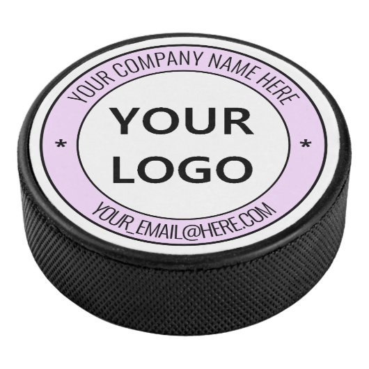 Aangepaste zakelijke Logo tekst gepersonaliseerde  Hockey Puck (3/4)