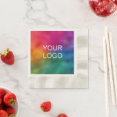 Aangepaste zakelijke Logo tekst hier bedacht cockt Servet (Insitu)