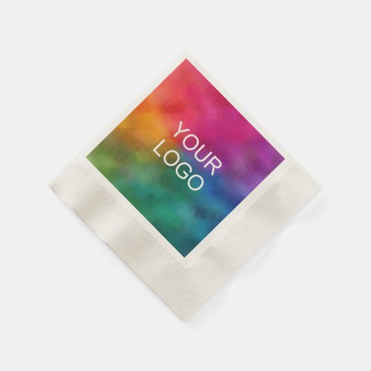 Aangepaste zakelijke logo-tekst hier bedachte cock servet (Hoek)