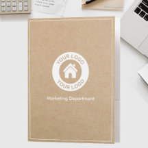 Aangepaste zakelijke logo-tekst Kraft-papierstijl