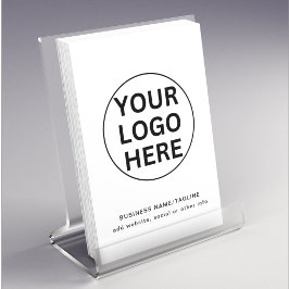 Aangepaste Zakelijke Logo & Tekst l Zwart & Wit Pr Flyer