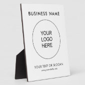 Aangepaste zakelijke Logo tekst Modern verticaal t Fotoplaat (Zijkant)