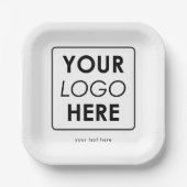 Aangepaste zakelijke Logo & tekst Professional Papieren Bordje (Voorkant)