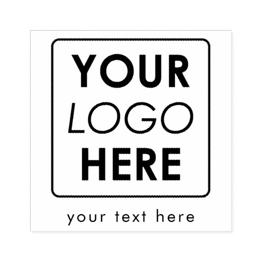 Aangepaste zakelijke Logo & tekst Professional Rubberstempel (Afrduk)