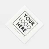 Aangepaste zakelijke Logo & tekst Professional Servet (Hoek)