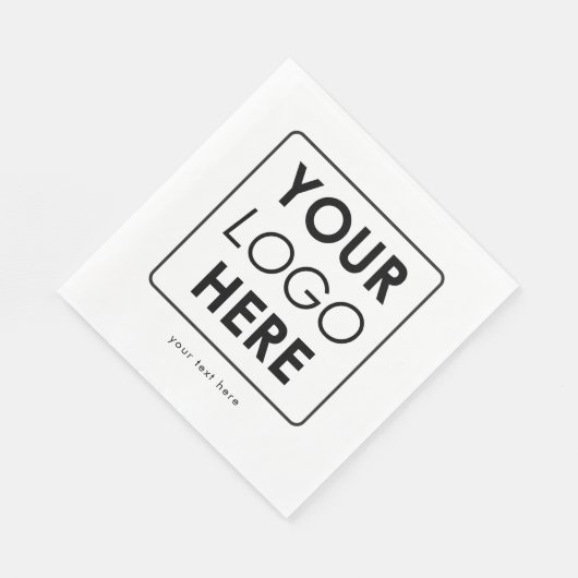 Aangepaste zakelijke Logo & tekst Professional Servet (Hoek)