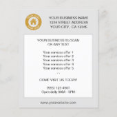 Aangepaste zakelijke logo-tekst promotieaanbieding flyer (Achterkant)