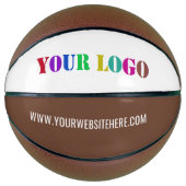 Aangepaste zakelijke Logo tekst promotionele baske Basketbal (Voorkant)