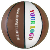 Aangepaste zakelijke Logo tekst promotionele baske Basketbal (Verticaal)