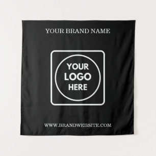 Aangepaste zakelijke logo-tekst Promotionele muur  Wandkleed