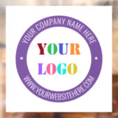 Aangepaste zakelijke logo-tekst promotionele venst raamsticker (Vel 2)
