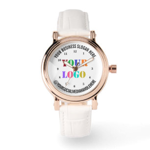 Aangepaste Zakelijke Logo Tekst Sociale Media Horl Horloge