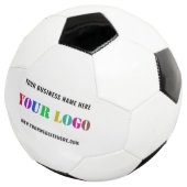 Aangepaste zakelijke Logo Tekst uw bedrijf Voetbal (Drie kwart)