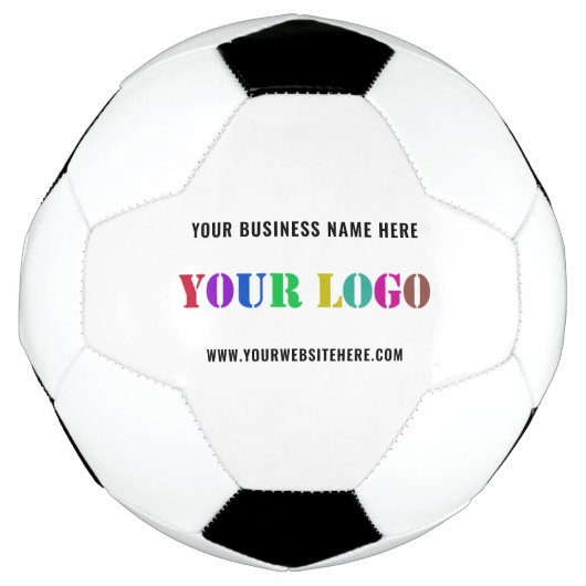 Aangepaste zakelijke Logo Tekst uw bedrijf Voetbal (Voorkant)