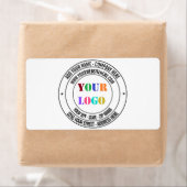 Aangepaste zakelijke Logo Tekstnaam Info Adreslabe Etiket (Insitu)