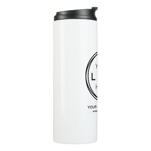 Aangepaste zakelijke Logo Thermosbeker (Gedraaid links)