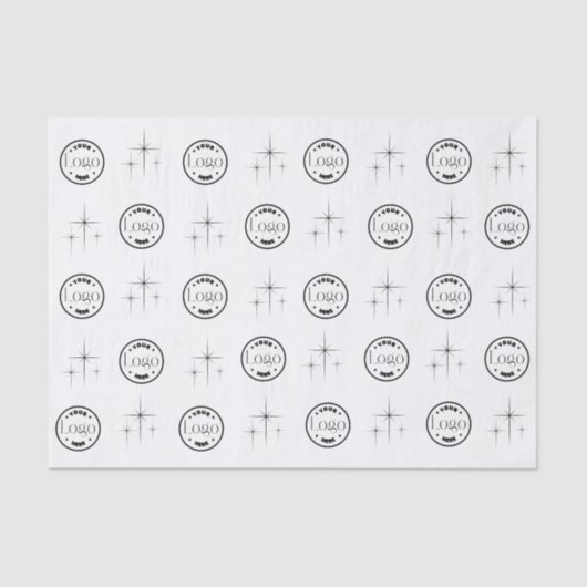 Aangepaste zakelijke Logo Tissuepapier (Voorkant)