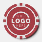Aangepaste zakelijke Logo-tokens Poker Chips (Voorkant)