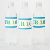 Aangepaste zakelijke Logo Uw bedrijf flesetiketten Waterfles Etiket (Flessen)