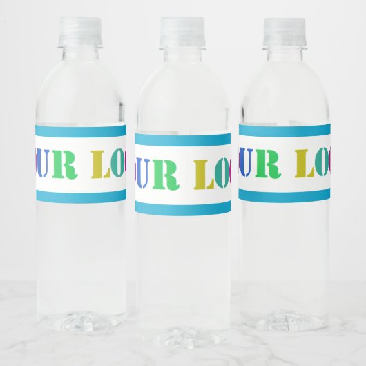 Aangepaste zakelijke Logo Uw bedrijf flesetiketten Waterfles Etiket (Flessen)
